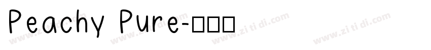 Peachy Pure字体转换